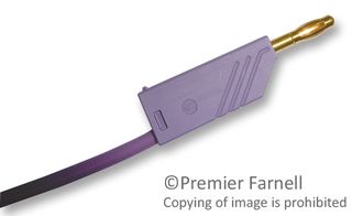 HIRSCHMANN TEST AND MEASUREMENT 934061709 TEST LEAD, VIOLET, 500MM, 60V, 32A