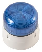 KLAXON QBS-0047 Beacon, Xenon, Blue, Flashing, 2W, 24VDC, IP65, 85mm Dia., 81mm Height RoHS Compliant: Yes
