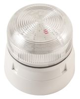KLAXON QBS-0055 Beacon, Xenon, Transparent, Flashing, 3W, 24VDC, IP65, 85mm Dia., 81mm Height RoHS Compliant: Yes