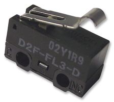 OMRON ELECTRONIC COMPONENTS D2FFL3D MICROSWITCH, SIM ROLLER, 1A, SOLDER