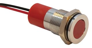 APEM Q14F3CXXR12E PANEL MOUNT INDICATOR, LED, 14MM, RED, 1