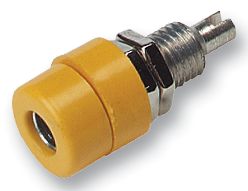HIRSCHMANN TEST AND MEASUREMENT 930166103 SOCKET, 4MM, YELLOW, PK5, BUELA