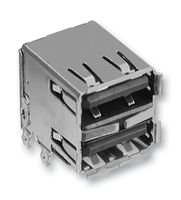 AMPHENOL COMMUNICATIONS SOLUTIONS 72309-8014BLF USB STACKED, 2.0 TYPE A, 2PORT, R/A