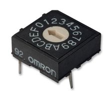 OMRON ELECTRONIC COMPONENTS A6RS102RF SWITCH, ROTARY, SMD, 10 POS, 3X3, TOP
