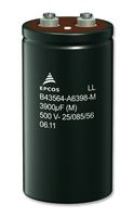 TDK B43564A9398M000 CAP, ALU ELEC, 3900UF, 400V, SCREW