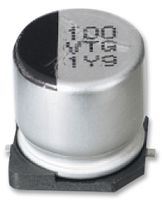PANASONIC EEETG1C101P CONDEN, 100?F, 16V, RADIAL, SMD
