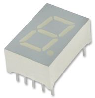 KINGBRIGHT SA05-11EWA DISPLAY, LED, 0.5", RED, ANODE