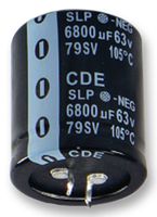 CORNELL DUBILIER SLP472M050C5P3 Electrolytic Capacitor, Snap-in, SLP Ser