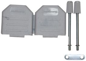 MULTICOMP PRO MC-DPPK9-GREY-K D Sub Backshell, Vertical, DPPK Series, DE, 180 , Nylon (Polyamide) Body RoHS Compliant: Yes