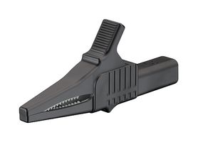 STAUBLI 64.1033-10025 CROCODILE CLIP, 20MM JAW, 1KV, 32A/BLACK