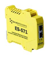 BRAINBOXES ES-571 ETHERNET-SERIAL DEV SERVER, 10/100MBPS