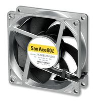 SANYO DENKI 9LG0812P4G001 VENT, 80X80X25MM 12VCC, 54,3CFM, 43DBA