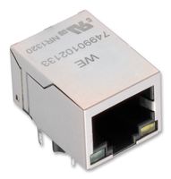 WURTH ELEKTRONIK 7499010211A CONNECTOR, RJ45, JACK, 8P8C, 1PORT, TH