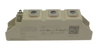 SEMIKRON SKKT 27/12 E Thyristor, 1.2 kV, 25 A, 50 A, Module, 7