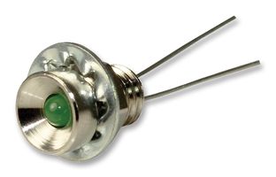 CAMDENBOSS IND512113-LED-GRN LED Panel Mount Indicator, Green, 6.5 mm, 5 VDC, 100 mA, Not Rated RoHS Compliant: Yes