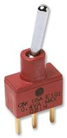 C&K COMPONENTS E105SD1CBE Toggle Switch, E Series, SPDT, (On)-Off-
