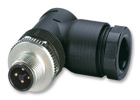 PHOENIX CONTACT 1408988 SENSOR/ACTUATOR PLUG, R/A, M12, 4POS