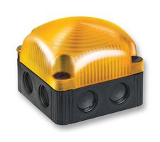 WERMA 85330055 Beacon, LED, Yellow, Steady, 24VDC, IP66, IP67, 85mm Height RoHS Compliant: Yes