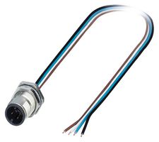 PHOENIX CONTACT 1551875 SENSOR CORD, 4P, M12 PLUG-FREE END, 0.5M