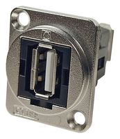 CLIFF ELECTRONIC COMPONENTS CP30208NM USB ADAPTER, 2.0 TYPE A-TYPE A, RCPT