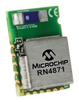 MICROCHIP RN4871-V/RM118 BLE MOD W/ANTENNA, 2.442MHZ, 0.1DBI