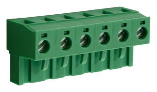 CAMDENBOSS CTBP9408/6 TERMINAL BLOCK, PLUGGABLE, 6POS, 14AWG