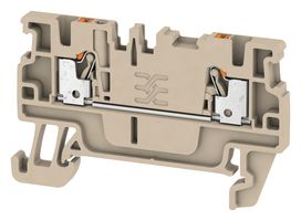 WEIDMULLER 1552790000 TERMINAL BLOCK, DIN RAIL, 2POS, 14AWG