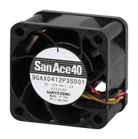 SANYO DENKI 9GAX0412P3S001 VENTILAD AXIAL 40MM 12VDC 31.8CFM 64DBA