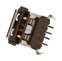 AMPHENOL COMMUNICATIONS SOLUTIONS UE27AC54100 USB CONN, 2.0 TYPE A, RECEPTACLE, THT