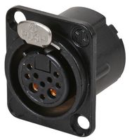 NEUTRIK NC10FD-LX-B CONNECTOR, XLR AUDIO, RCPT, 8SIG+2PWR