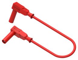 MULTICOMP PRO 76-024 BANANA 4MM 90° MACHO-MACHO, ROJO, 1.5M