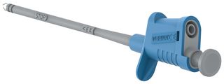 TENMA 76-1564 CLIP PINZA CON BANANA JACK 4MM, AZUL