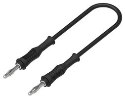 MULTICOMP PRO 76-112 BANANA 4MM MACHO-MACHO, NEGRO, 1M