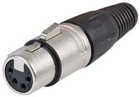 CLIFF ELECTRONIC COMPONENTS FC6150 CONECTOR, XLR AUDIO, MACHO, 4 POS, CABLE