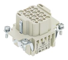 HARTING 09162243101 HEAVY DUTY INSERT, RCPT, 24+PE, 2.5MM2