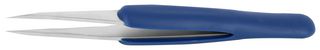 IDEAL-TEK 00.SA.DR ESD TWEEZER, STRAIGHT/FLAT, 120MM