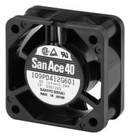 SANYO DENKI 109P0424D601 AXIAL FAN, 40MM, 24VDC, 10.9CFM, 42DBA