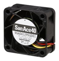 SANYO DENKI 9GA0412P6G001 VENTIL AXIAL 40MM, 12VDC, 14.8CFM, 47DBA