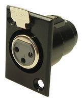 CLIFF ELECTRONIC COMPONENTS FC6101 CONECTOR, XLR, HEMBRA, 3 POS, PANEL