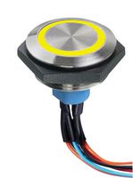 APEM AV5522F102074BK PULSADOR ILUMINADO SPDT 1A 30VDC CABLE