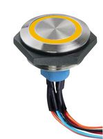 APEM AV5922F102074BK PULSADOR ILUMINADO SPDT 1A 30VDC CABLE