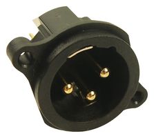 CLIFF ELECTRONIC COMPONENTS CP30008 CONECTOR, XLR, HEMBRA, 3 POS, PANEL