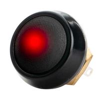 ITW SWITCHES 59-411R PB SW, ILLUM, SPST-NO-DB, 0.4A, 32V, RED