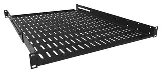 HAMMOND ADSV1825BK ADJ RACK MOUNT SHELF, 18-25", 1U, STEEL