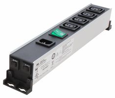HAMMOND 1581H4DP POWER BLOCK, 4 OUTLET, 10A, 240VAC