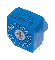 NIDEC COMPONENTS S-1031A ROTARY CODE SW, 16POS, HEX COMP0.1A, 5V