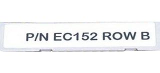 PANDUIT C100X025YJJ LABEL, POLYESTER, WHITE, 25.4MM X 6.4MM