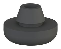 ESSENTRA COMPONENTS POF-40048 FEET, ROUND, TPE, PRESS FIT, 6.9MM, BLK