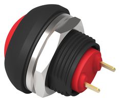 TE CONNECTIVITY - ALCOSWITCH PB6B2RS3M4CAL00 PB SWITCH, SPST, 0.4A, 32VAC, SOLDER