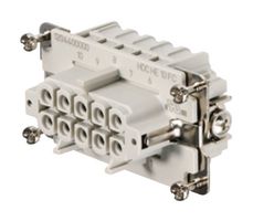 WEIDMULLER HDC HE 10 FC HEAVY DUTY INSERT, RCPT, 10+PE, 20-12AWG